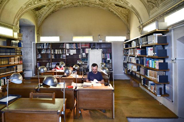 Studovna - badatelna fondů Památníku národního písemnictví | foto: Tomáš Vodňanský,  Český rozhlas