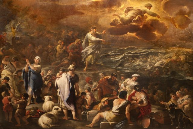 Luca Giordano: Mojžíš převádí Izraelity přes Rudé moře | foto: Renata Sedmakova,  Shutterstock